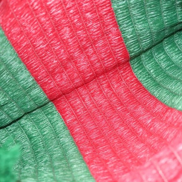 GUCCI Hand Bag Straw Green Red 524810 Auth bs26626 - Picture 10 of 16